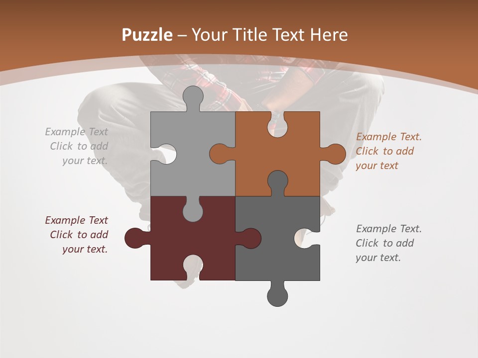 Fly Male Stretching PowerPoint Template