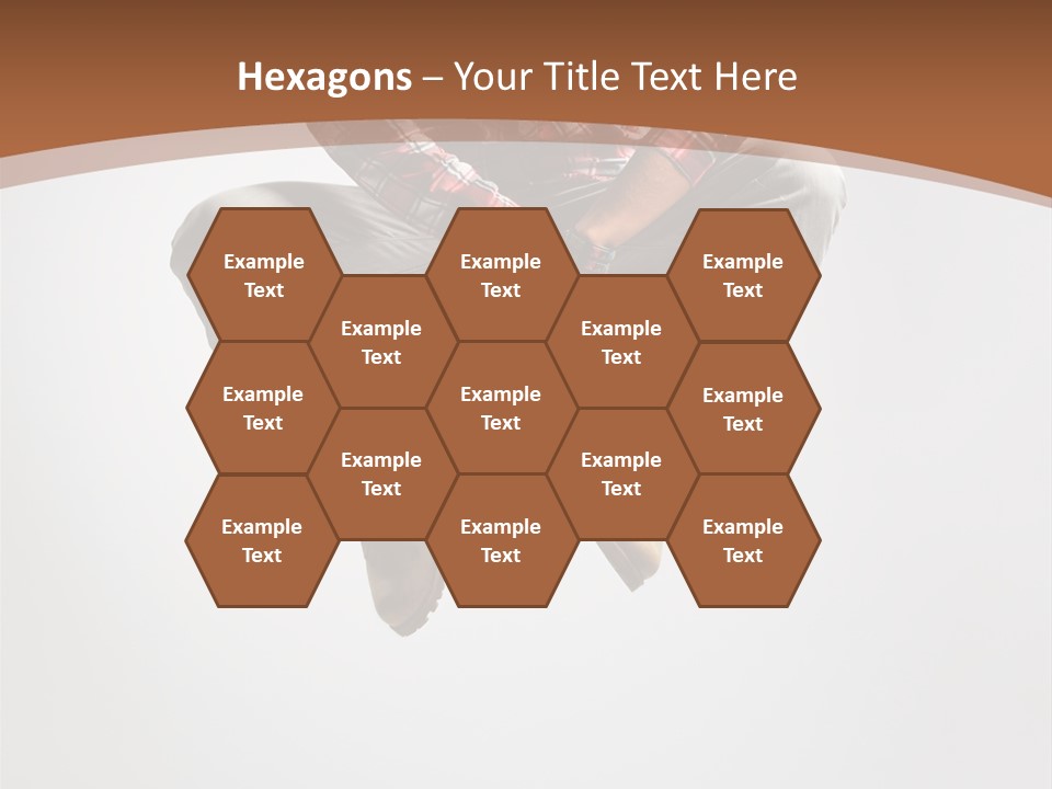 Fly Male Stretching PowerPoint Template