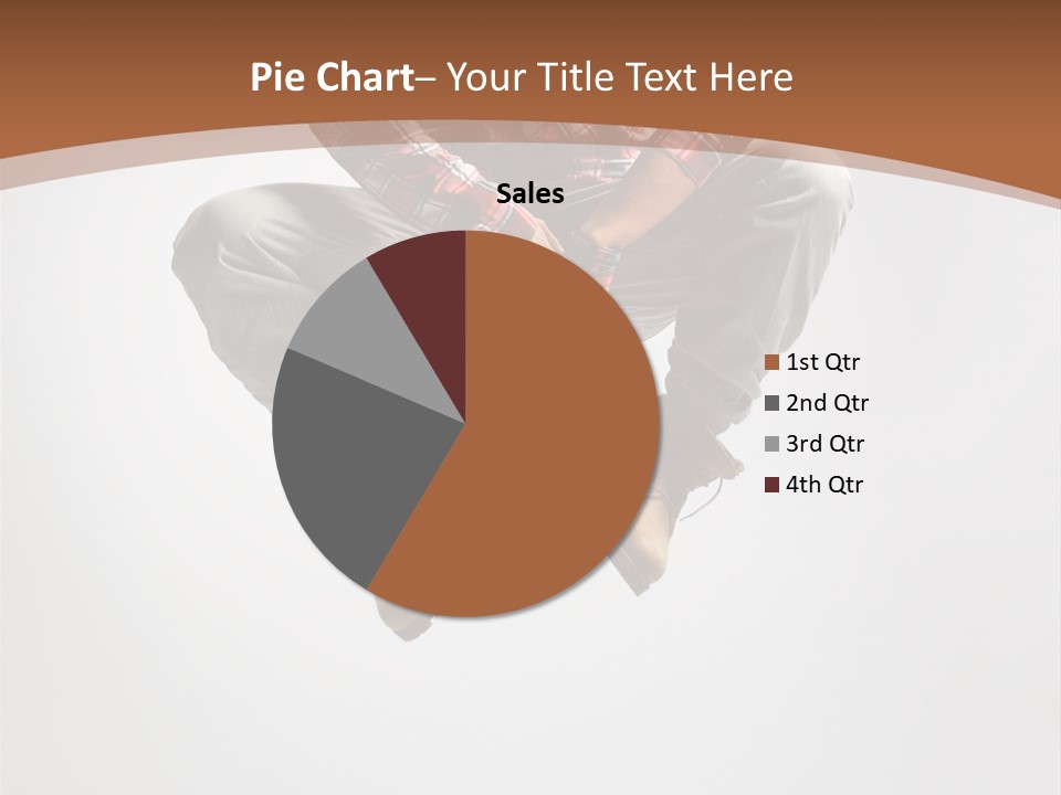 Fly Male Stretching PowerPoint Template