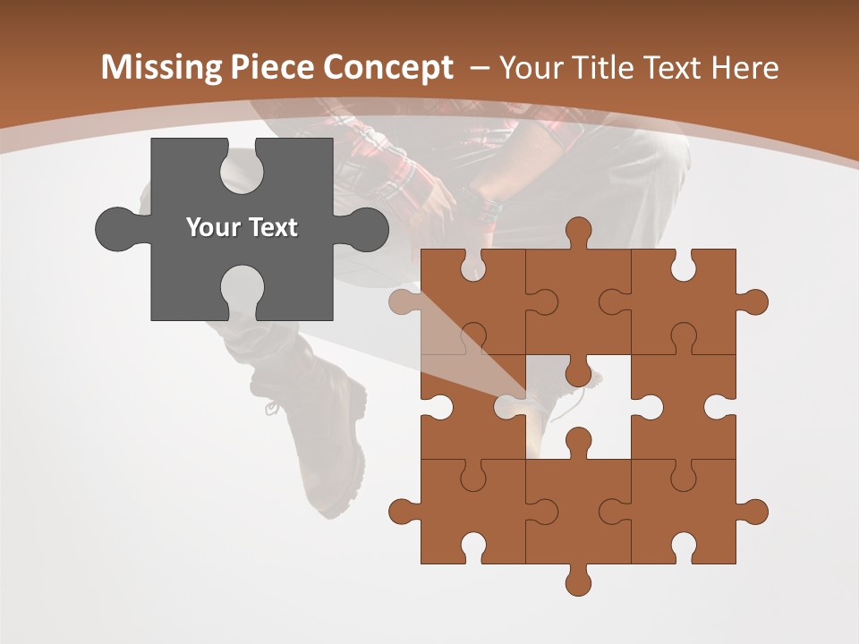 Fly Male Stretching PowerPoint Template