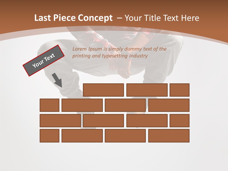 Fly Male Stretching PowerPoint Template