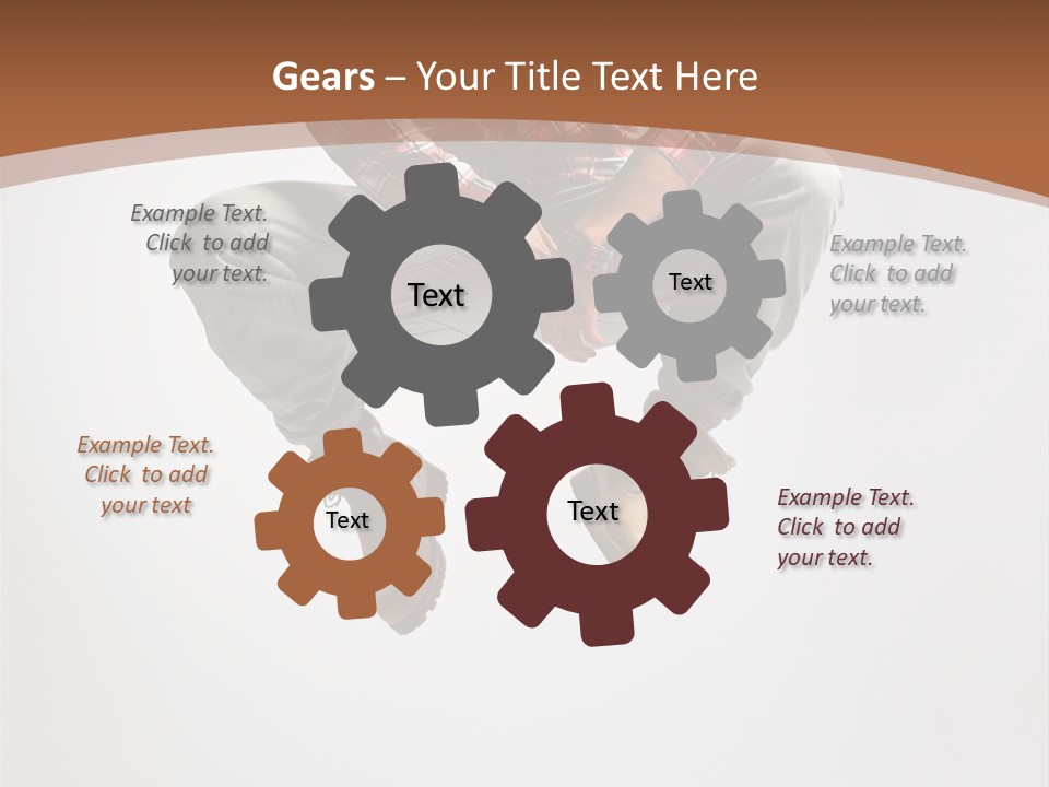 Fly Male Stretching PowerPoint Template