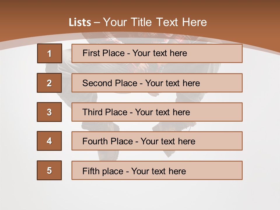 Fly Male Stretching PowerPoint Template
