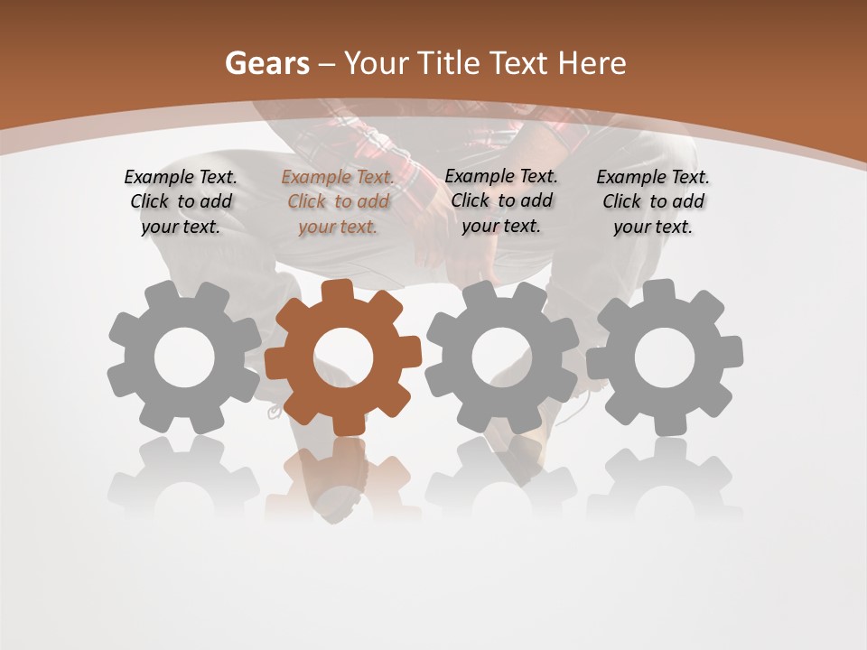 Fly Male Stretching PowerPoint Template