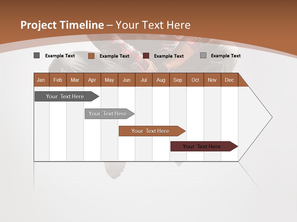 Fly Male Stretching PowerPoint Template
