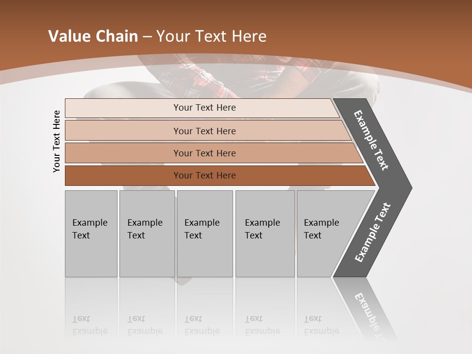Fly Male Stretching PowerPoint Template