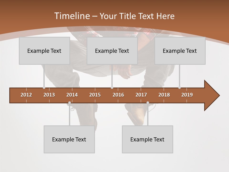 Fly Male Stretching PowerPoint Template