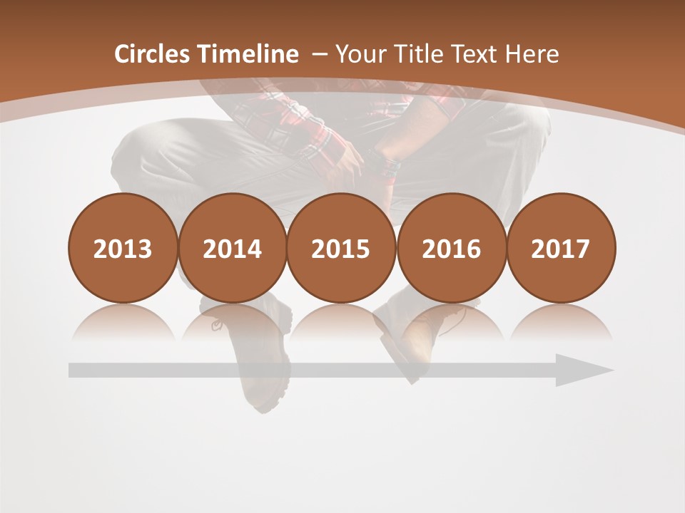 Fly Male Stretching PowerPoint Template