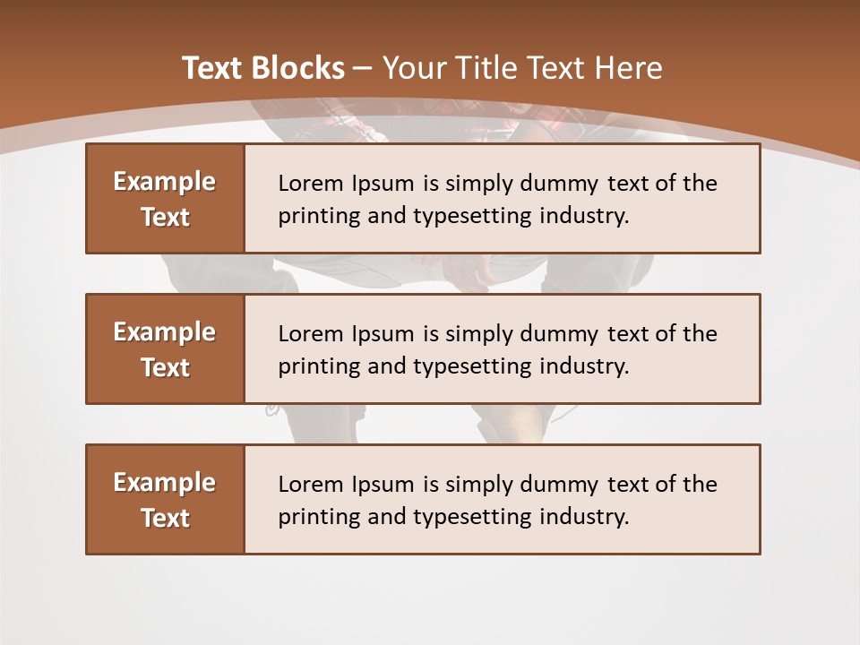 Fly Male Stretching PowerPoint Template