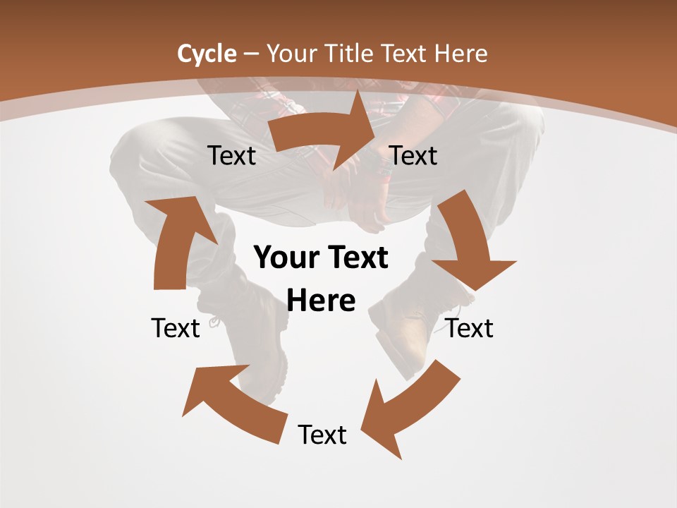 Fly Male Stretching PowerPoint Template