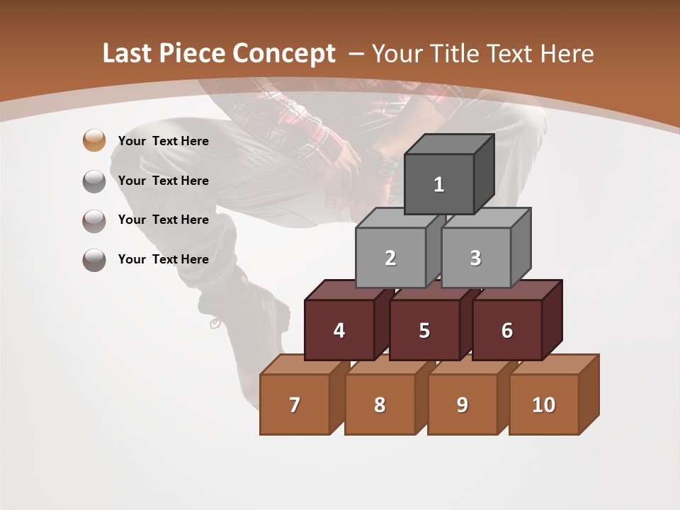 Fly Male Stretching PowerPoint Template