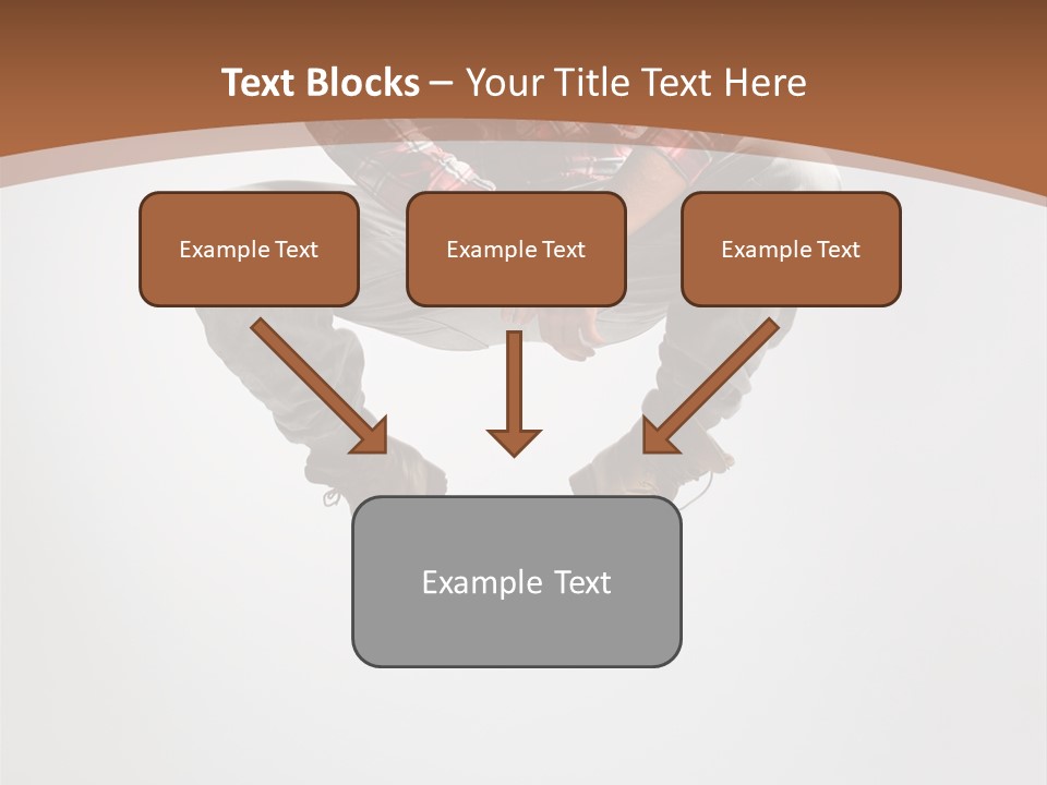 Fly Male Stretching PowerPoint Template