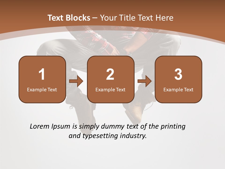 Fly Male Stretching PowerPoint Template