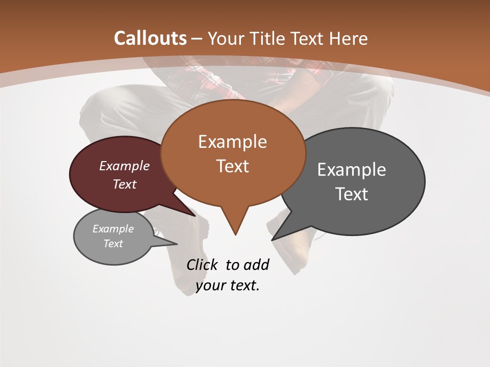 Fly Male Stretching PowerPoint Template