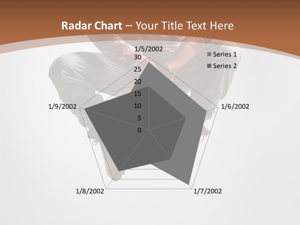 Fly Male Stretching PowerPoint Template