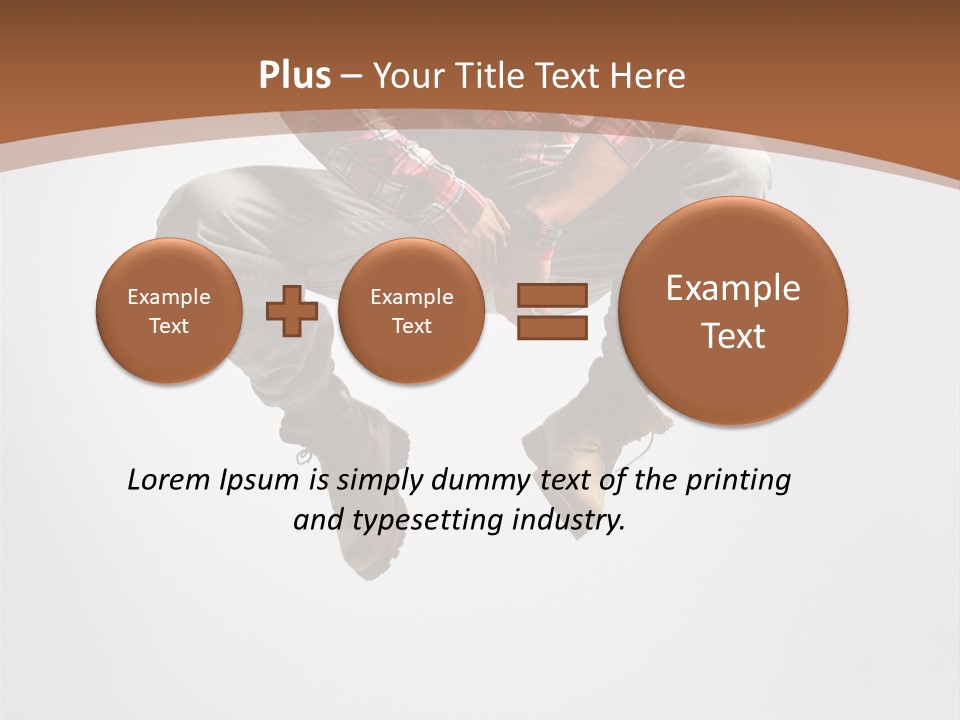 Fly Male Stretching PowerPoint Template