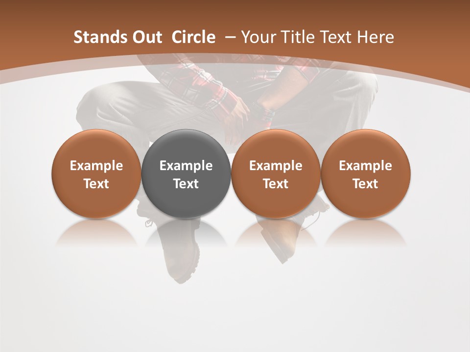 Fly Male Stretching PowerPoint Template