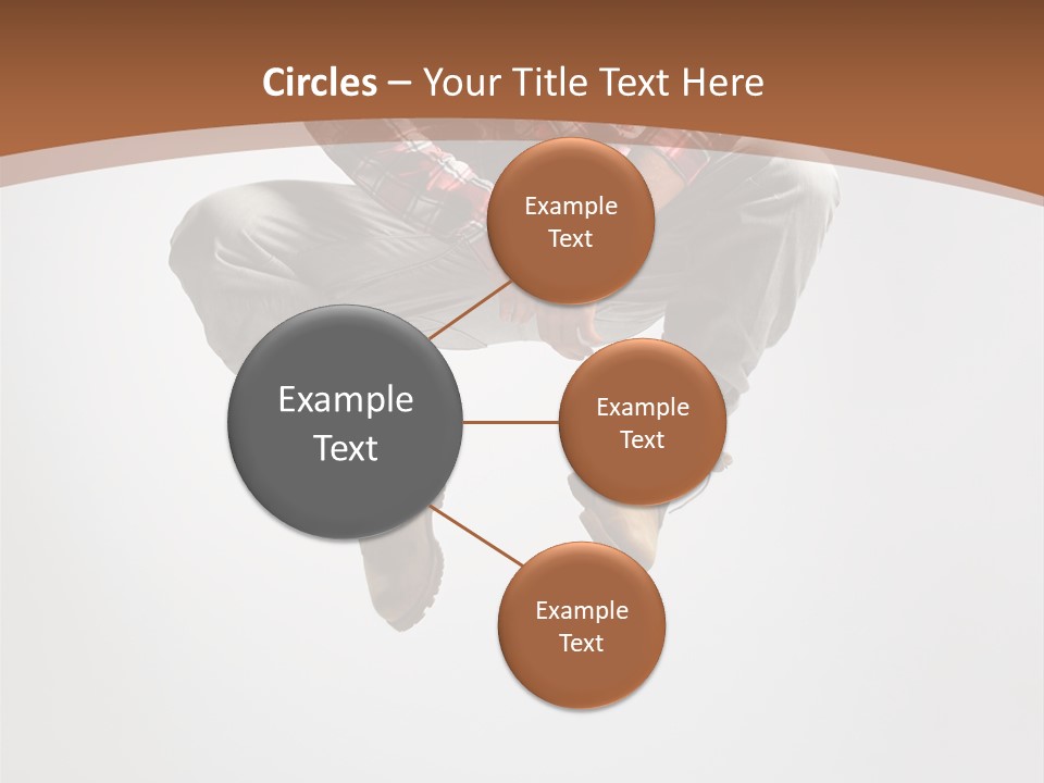 Fly Male Stretching PowerPoint Template