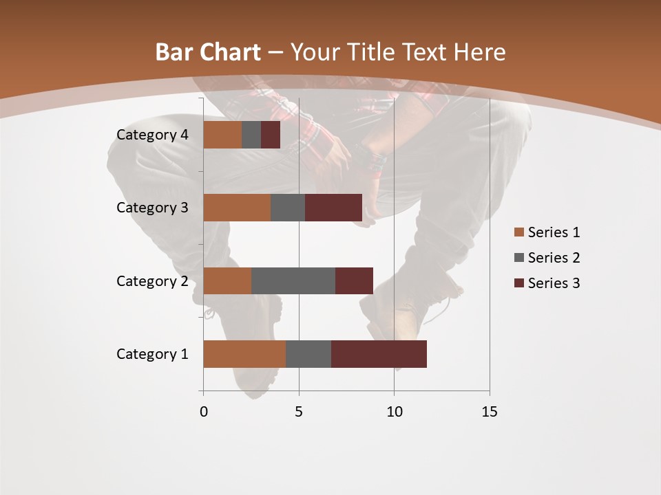 Fly Male Stretching PowerPoint Template