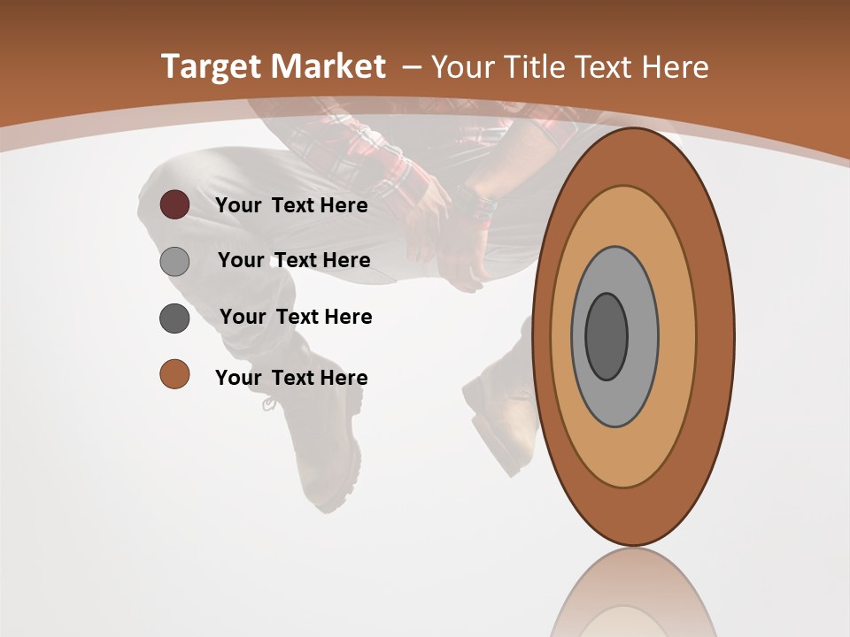 Fly Male Stretching PowerPoint Template