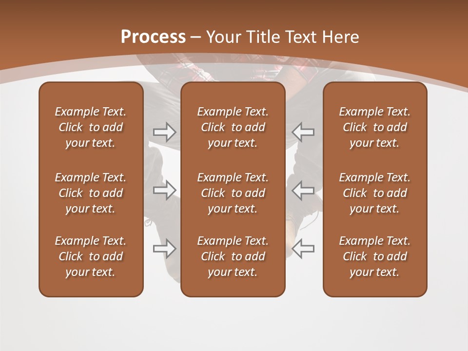 Fly Male Stretching PowerPoint Template
