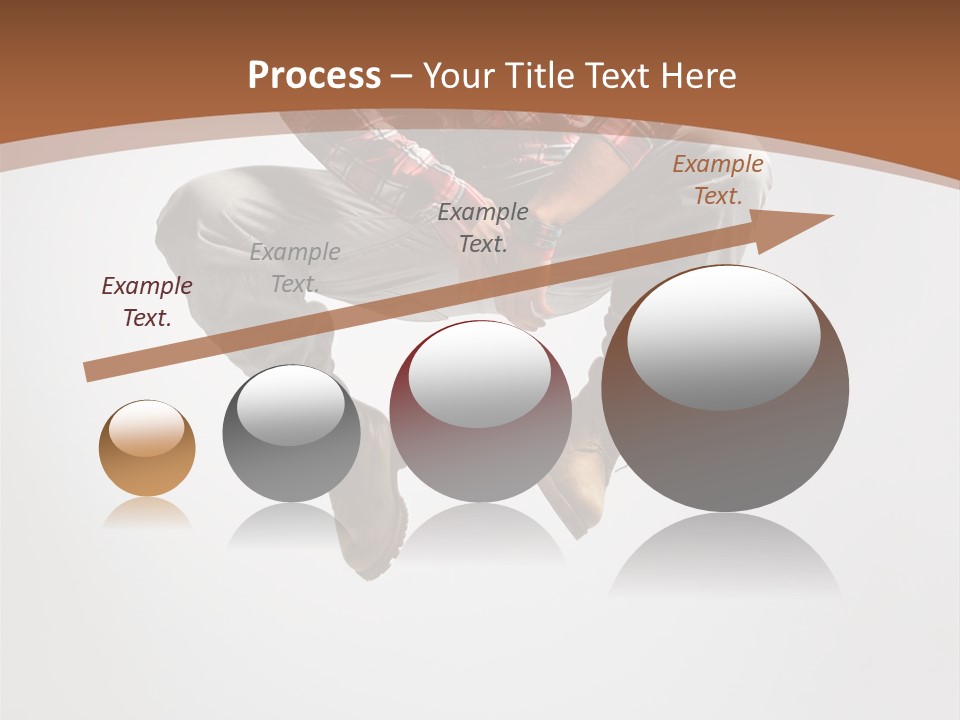 Fly Male Stretching PowerPoint Template