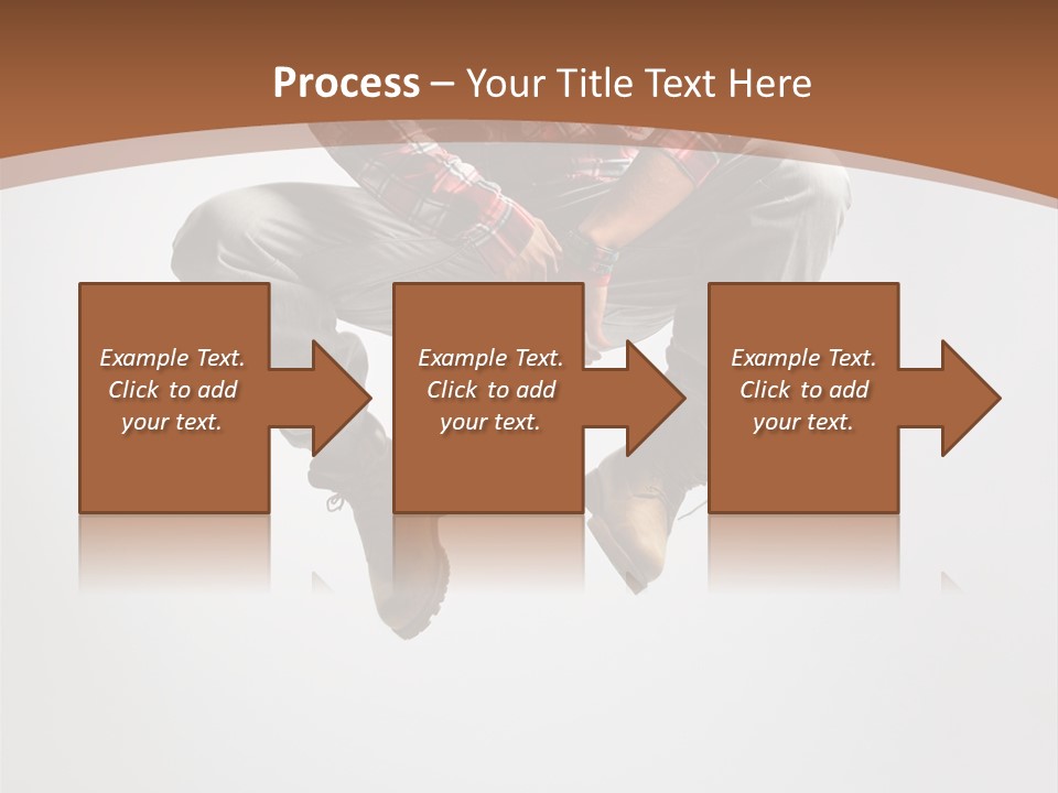 Fly Male Stretching PowerPoint Template