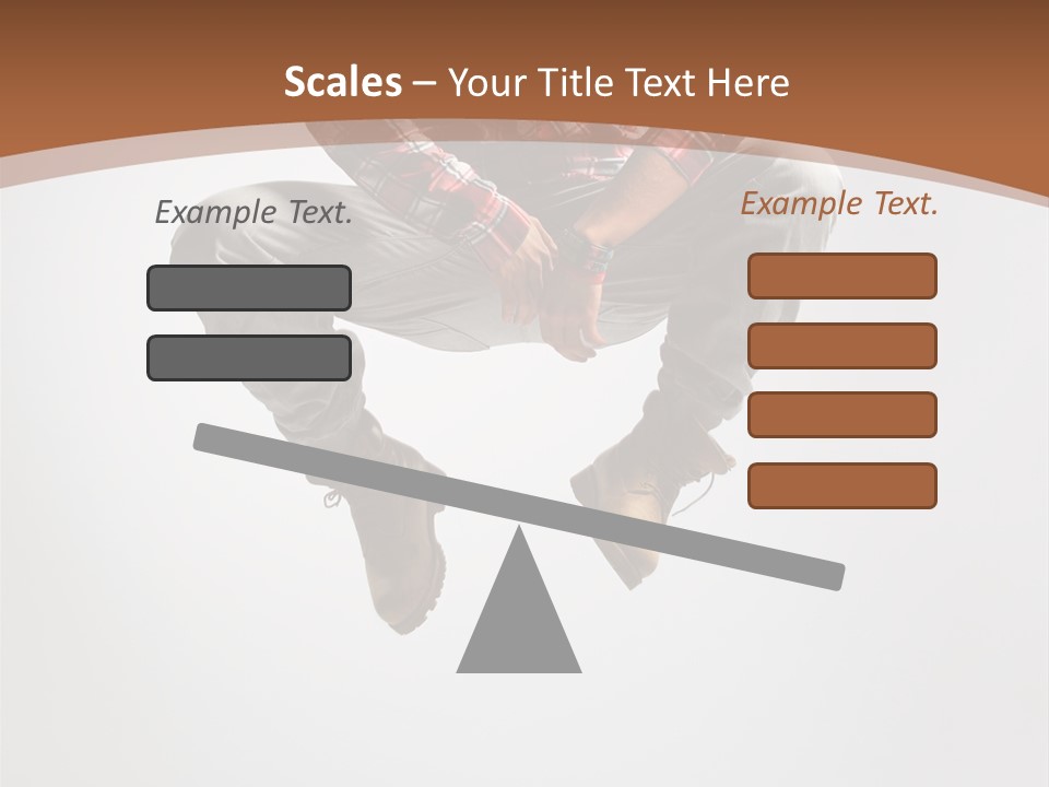 Fly Male Stretching PowerPoint Template