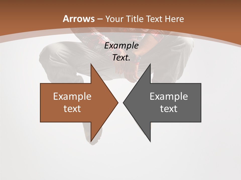 Fly Male Stretching PowerPoint Template