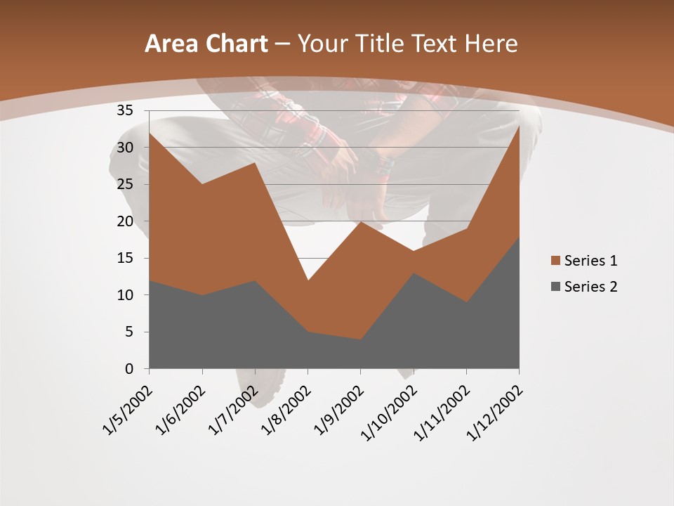 Fly Male Stretching PowerPoint Template