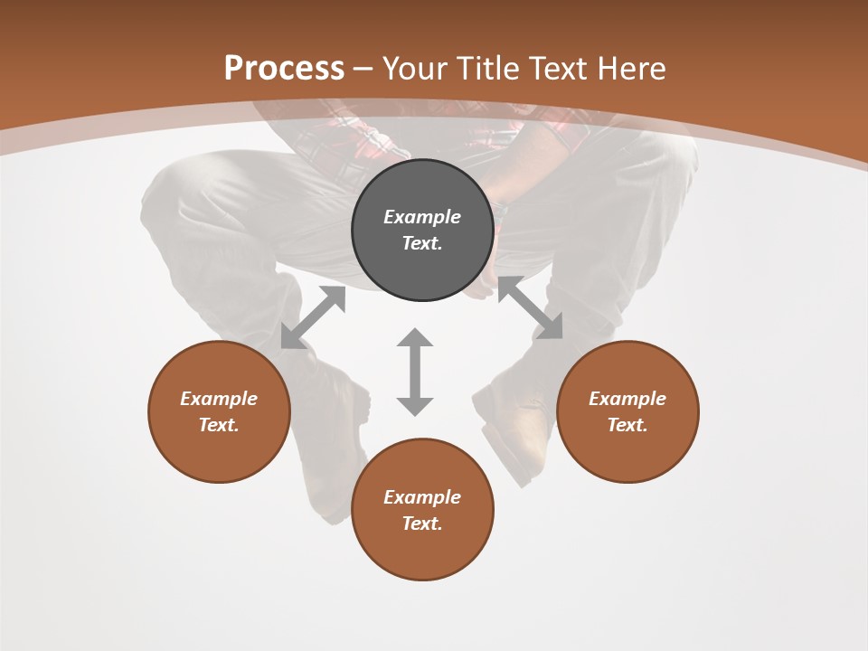 Fly Male Stretching PowerPoint Template