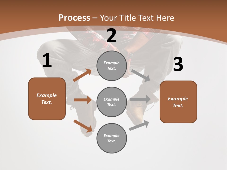 Fly Male Stretching PowerPoint Template