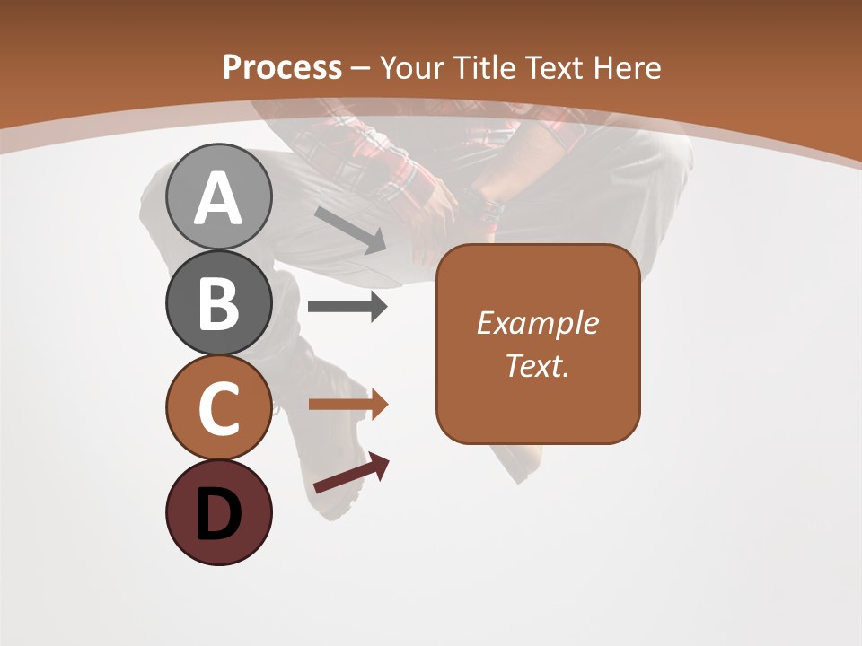 Fly Male Stretching PowerPoint Template