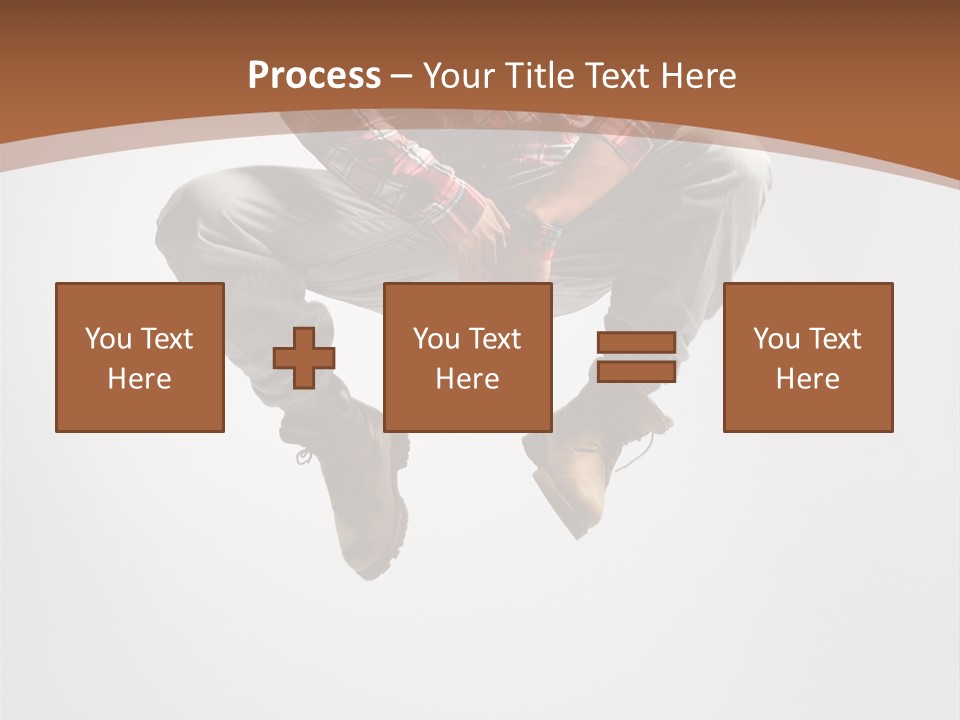Fly Male Stretching PowerPoint Template