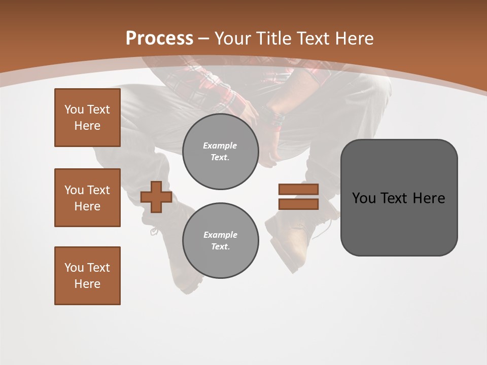 Fly Male Stretching PowerPoint Template