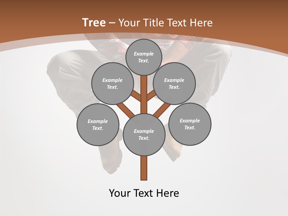 Fly Male Stretching PowerPoint Template