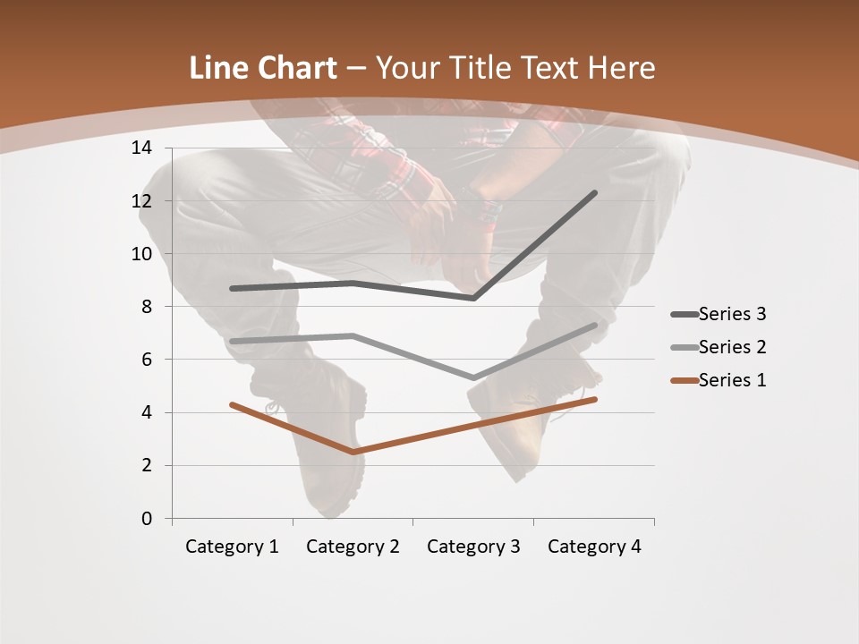 Fly Male Stretching PowerPoint Template