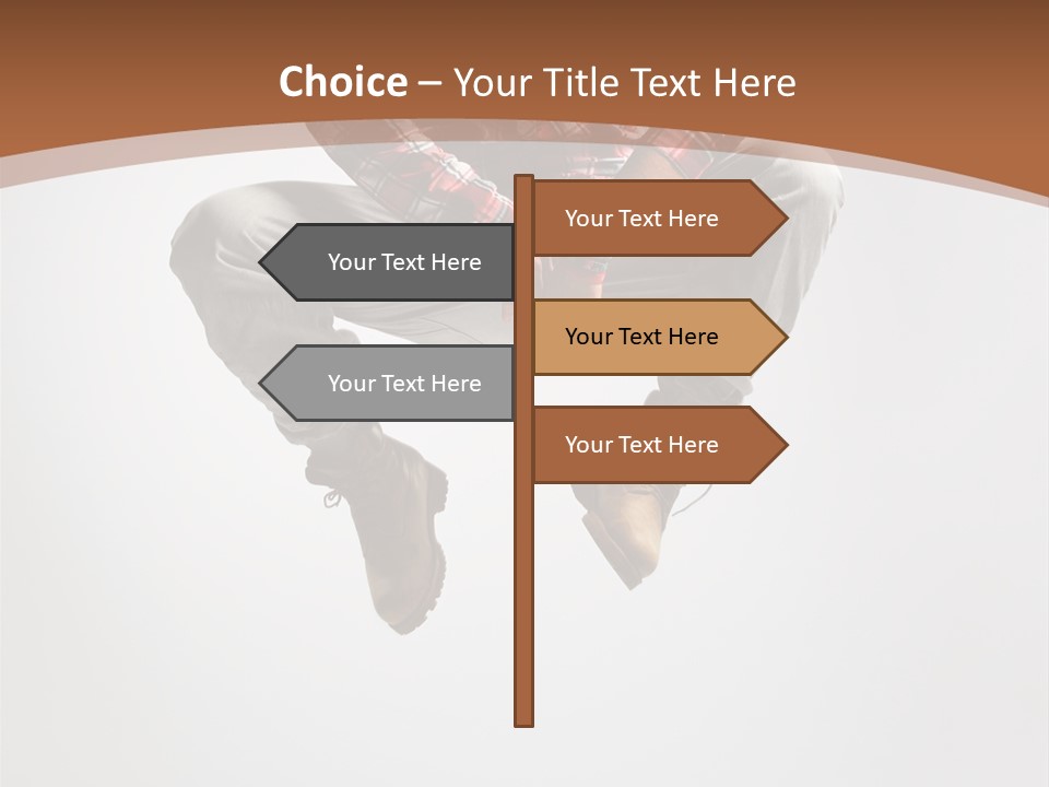 Fly Male Stretching PowerPoint Template