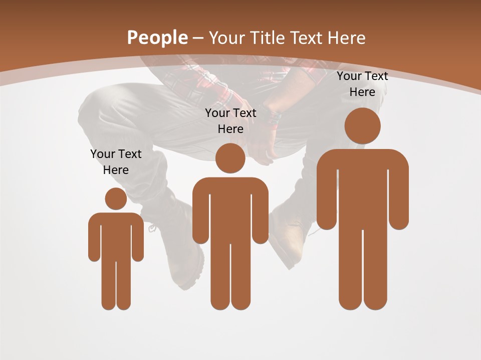 Fly Male Stretching PowerPoint Template