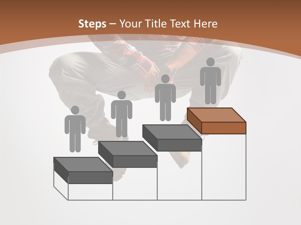 Fly Male Stretching PowerPoint Template