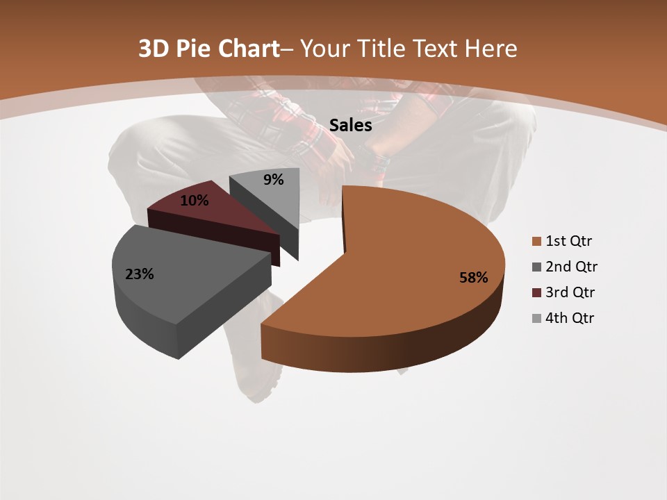 Fly Male Stretching PowerPoint Template