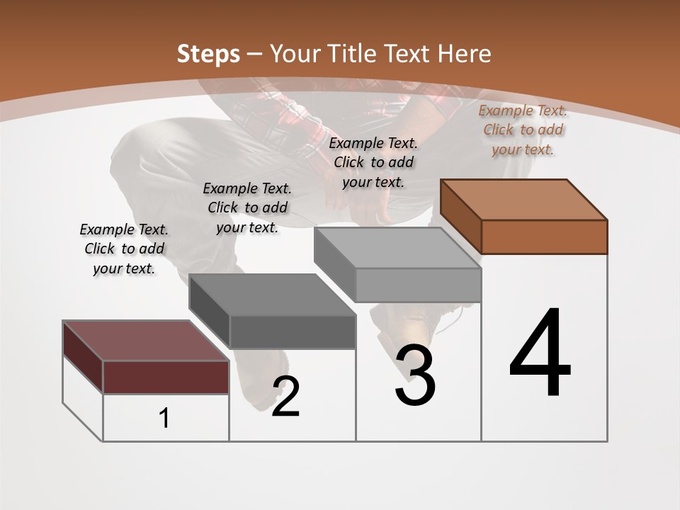 Fly Male Stretching PowerPoint Template