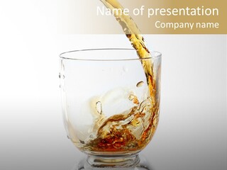 Brandy Alcohol Flow PowerPoint Template