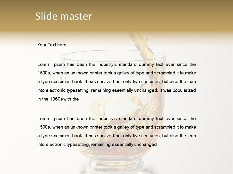 Brandy Alcohol Flow PowerPoint Template