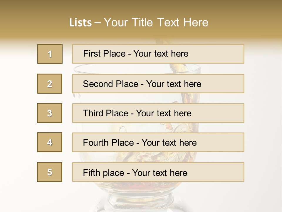Brandy Alcohol Flow PowerPoint Template