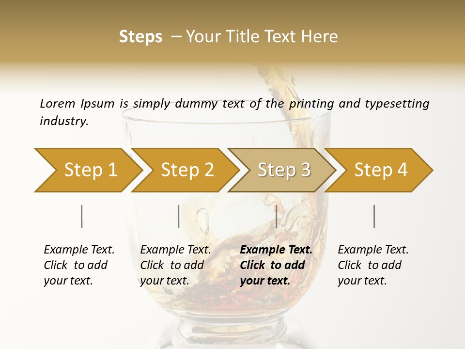 Brandy Alcohol Flow PowerPoint Template