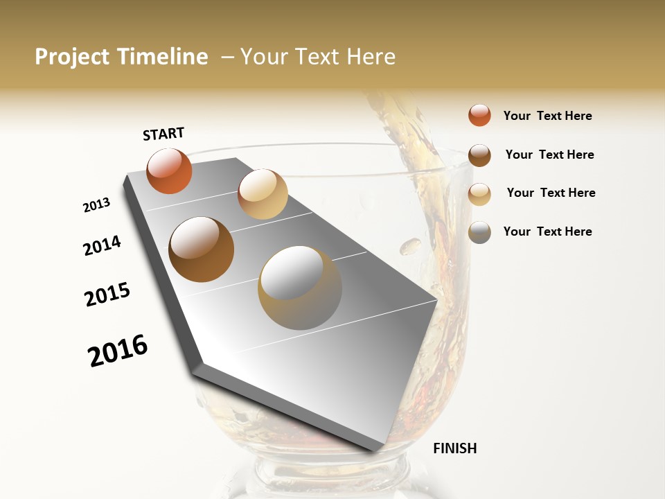 Brandy Alcohol Flow PowerPoint Template