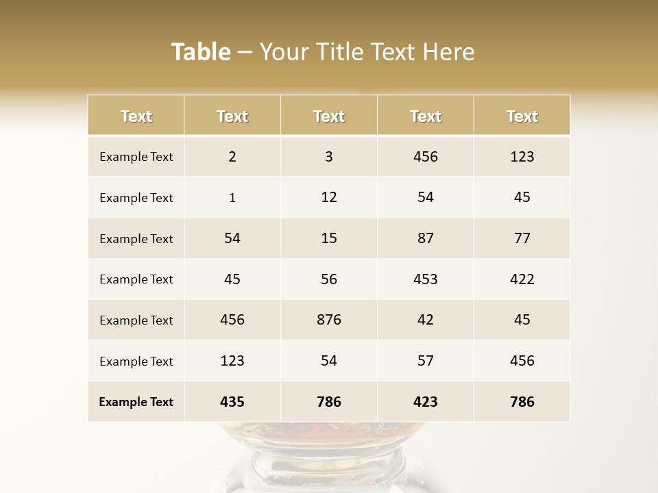 Brandy Alcohol Flow PowerPoint Template