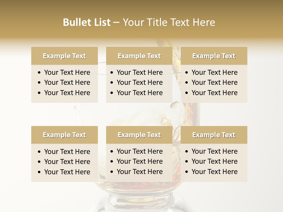 Brandy Alcohol Flow PowerPoint Template