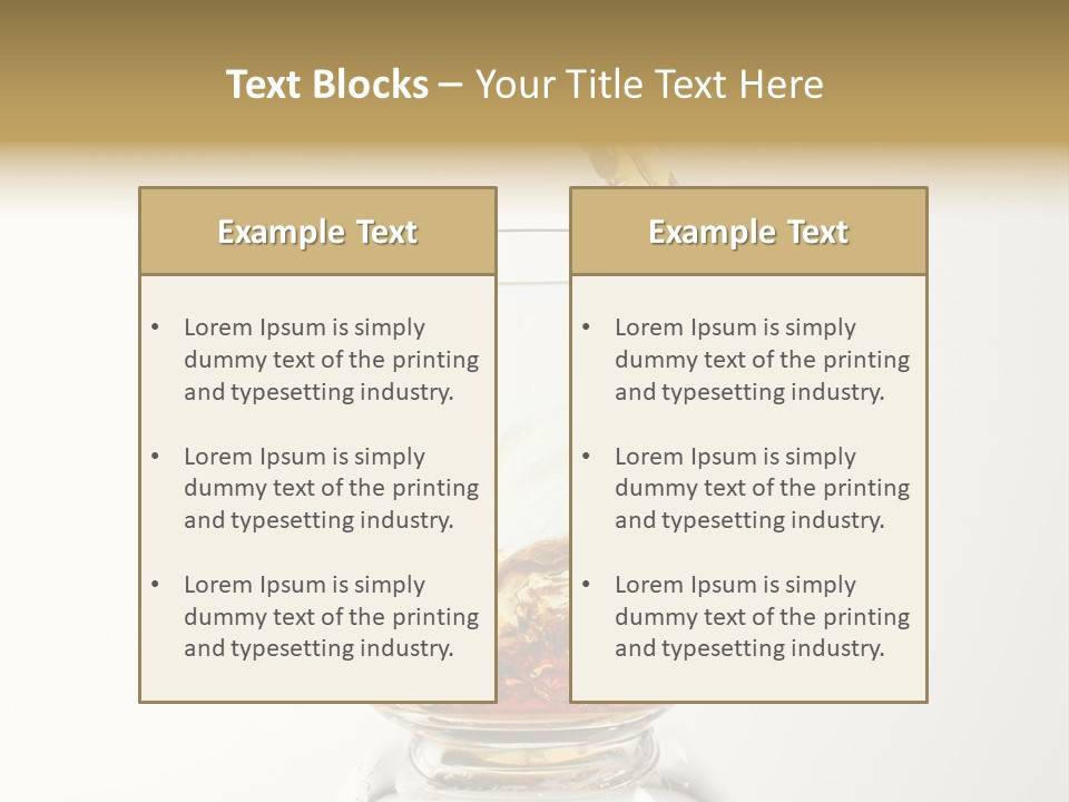 Brandy Alcohol Flow PowerPoint Template